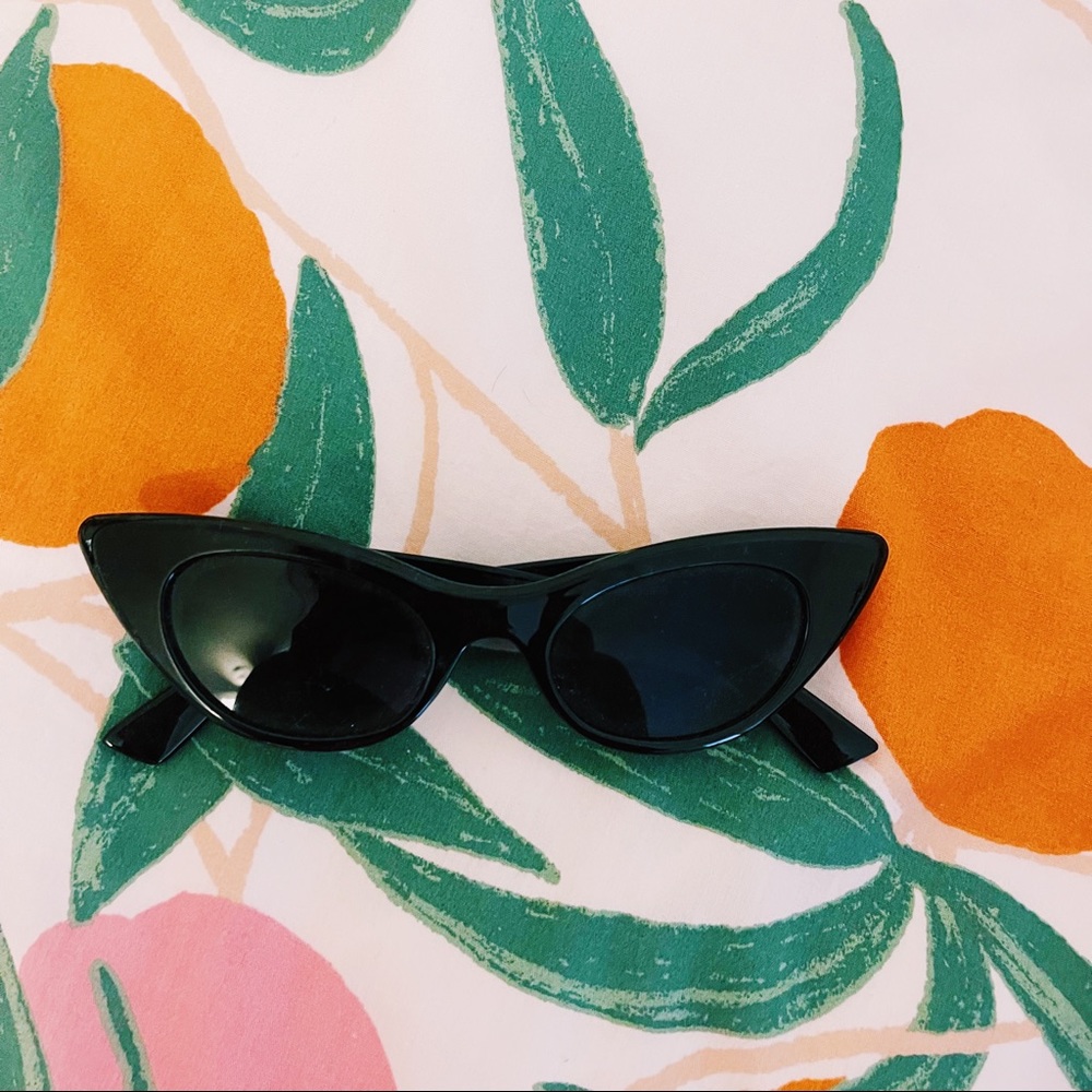 Forever 21 Black Cat Eye Sunglasses